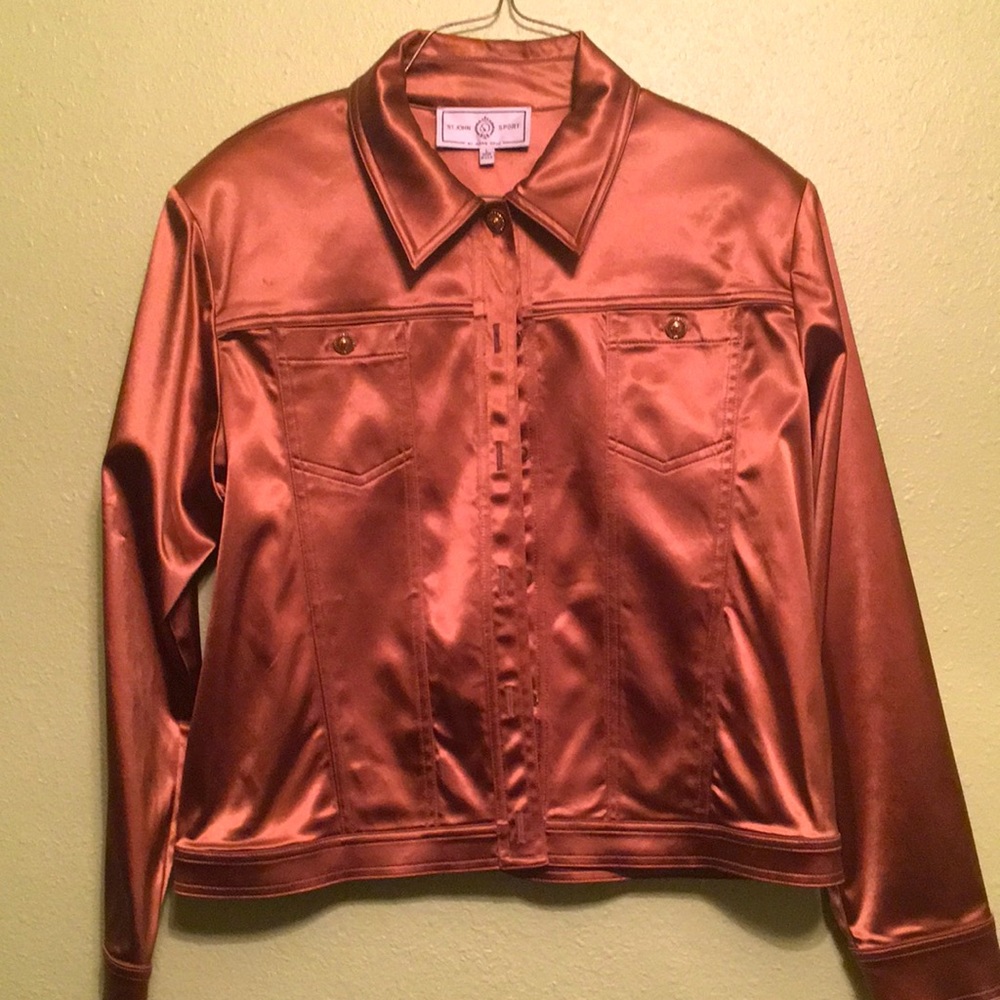 Large gold blazer. St. John Sport